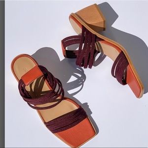 Paloma Wool Block Heel Lunes Sandal Sz 38 like new